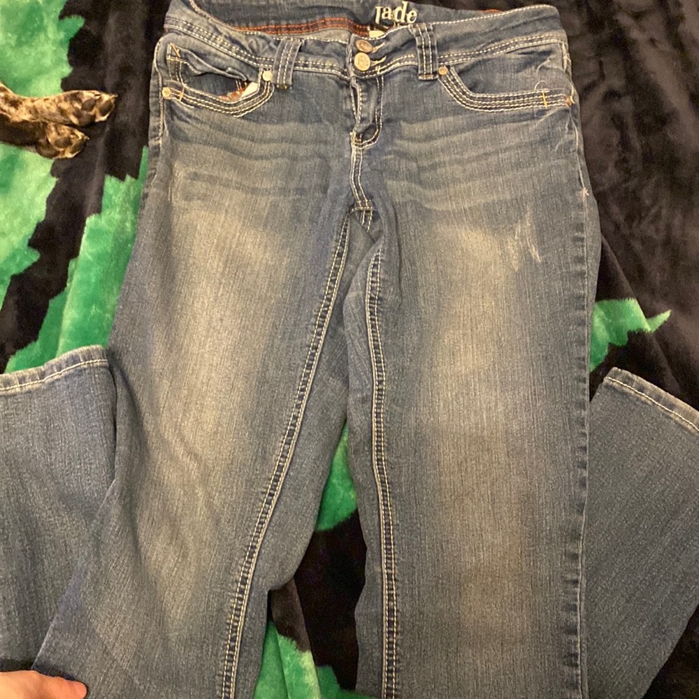 Low rise boot it’s jeans throated in good condition size 9/10 jr